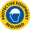 Symbol Floor Sign, Protective Equipment Required