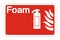 symbol Foam Fire Safety Symbol Sign on white background,vector illustration