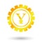 Symbol gold yuan