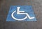 symbol of handicapped parking space