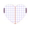 Symbol heart Notepad . Illustration with a valentine heart. Love. Book, notepad.