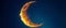 A Symbol Of The Holy Month Of Ramadan, The Crescent Moon Shines
