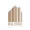 Symbol of house with barcode design and real estate label. Mortgage market and service or wooden construction theme