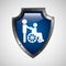 symbol icon disabled wheel chair