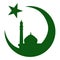 Symbol of Islam and mosque, ramadan. Vector eps10