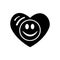 Symbol of love. Valentines day. Smiley face icon, emoji in heart. Flat style for websites blogs graphic design, logo. Have