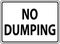 Symbol No Dumping Sign