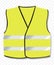 Symbol of the protest movement against the French government, yellow vests. Yellow coat with reflective stripes