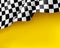 Symbol racing canvas realistic yellow background