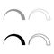 Symbol regulation handle variation value regulating sign regulate level concept tuning set icon grey black color vector