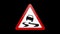 Symbol Slippery Road Alpha Channel