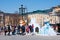 Symbol of the Sochi Olympics on Manezh Square in Moscow on April 13, 2013 in Moscow