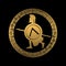 Symbol the soldier is issued by an ornament in the Greek style color of gold.