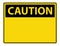 symbol symbol caution sign label on white background