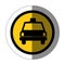 symbol taxi front car icon