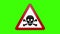 Symbol Toxic And Poisonous Green Screen