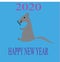 The symbol of the two thousand twentieth year of the rat