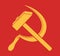 Symbol of USSR - hammer and sickle