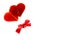 Symbol Valentine\'s Day: lollipop associated ribbon