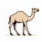 Symbolic Camel Illustration: Imaginative Vector Art For Commercial Use
