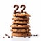 Symbolic Chocolate Chip Cookies With Number 22