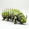 Symbolic Creature Robot Caterpillar Monster In Hyper-realistic 3d Art