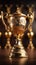 Symbolic golden trophy highlighting success, achievement, and sportsmanship