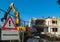 Symbolic Sign Demolition Work german `Abbrucharbeiten`