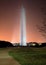 Symbolic Washington Monument at sunrise with colorful sky