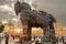 Symbolic wooden Trojan Horse statue in Canakkale city center. Turkey