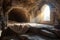 Symbolizing Christ's resurrection, tomb cave is empty