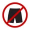 Symbols forbidden to wear shorts