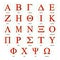 Symbols Greek alphabet