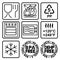 Symbols for marking plastic dishes