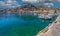 Symi harbour, Greece, with colorful neoclassical mansions