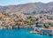 Symi town cityscape, Dodecanese islands, Greece