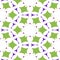 Symmetric abstract pattern or seamless mosaic