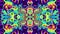 Symmetric abstract psychedelic loop background