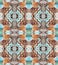 Symmetric abstract textural pattern. Seamless pattern. Based on Scrapbook Mixed Media Page