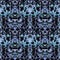 Symmetric abstract texture seamless pattern with skulls