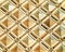 Symmetric golden pattern texture background