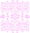 Symmetric pink traditional pattern