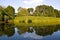 Symmetric reflection in lake