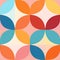 Symmetrical Balance Pastel Colors Seamless Pattern Wallpaper AI Generated