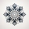 Symmetrical Black And White Snowflake Vector Art Collection