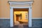 Symmetrical entrance to classical residential house