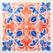 Symmetrical Floral Print: Vintage Graphic Design Inspired By Frantisek Kupka