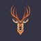 Symmetrical Nyala Antlers Vector Design