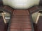 symmetrical photo of a staircase inside the building of Plaza de Espana, Andalusia, Spain