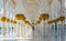 symmetrical pillars of the Sheikh Zayed Mosque, Abu Dhabi, United Arab Emirates